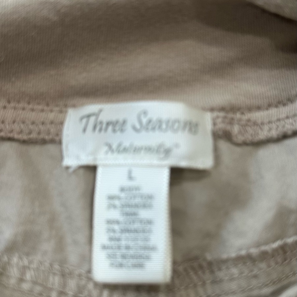 Three Seasons Maternity Beige Shorts - Picture 6 of 6
